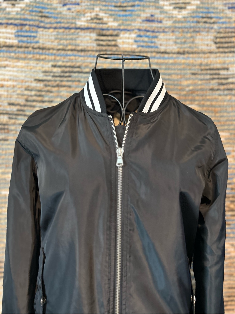 Ci Sono Jacket with Striped Trim - Picture 2 of 9